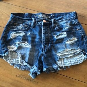 American Eagle high waist destroyed shorts, 4